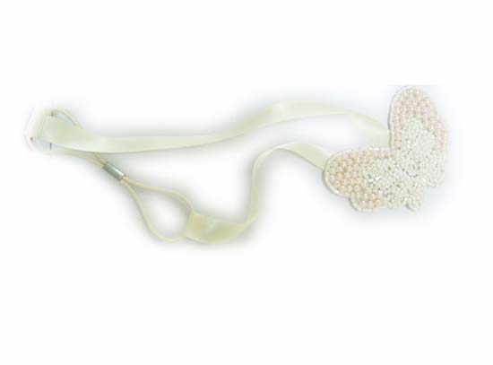 Silver Crystal Wing Clip