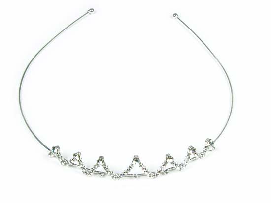 Silver Crystal Wing Clip