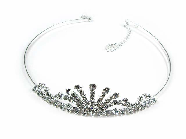 Silver Crystal Wing Clip