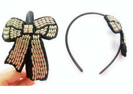 Silver Crystal Wing Clip