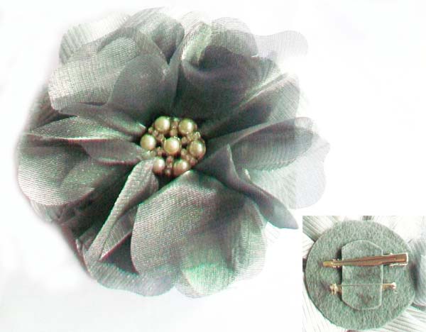 Silver Crystal Wing Clip