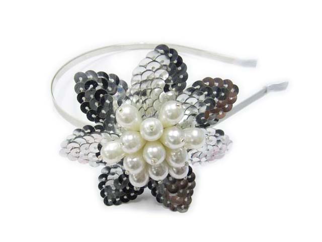 Silver Crystal Wing Clip